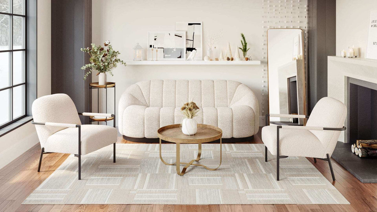 Bhutan Modern Channel Tufted Sofa 85" - Revel Sofa 