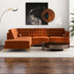 Brooke MCM Tufted Chaise Sectional Sofa 101" - Revel Sofa 