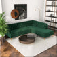 Brooke MCM Tufted Chaise Sectional Sofa 101" - Revel Sofa 