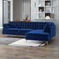 Brooke MCM Tufted Chaise Sectional Sofa 101" - Revel Sofa 