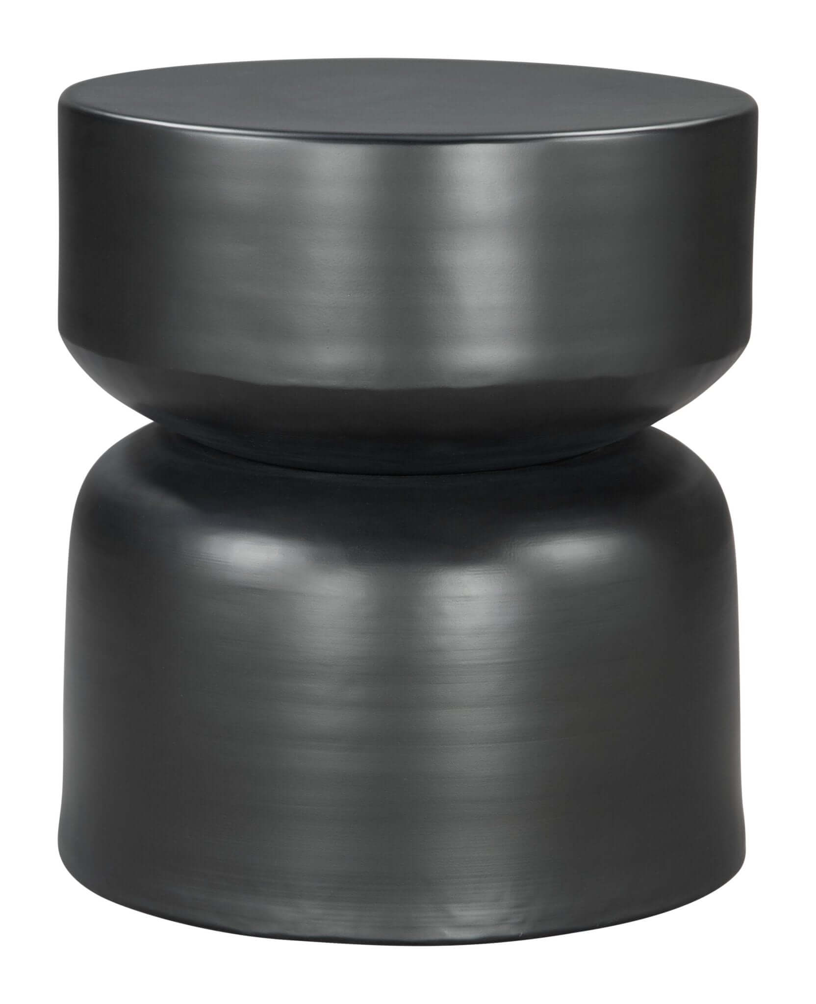 Busan Iron Round Side Table in Black - Revel Sofa 