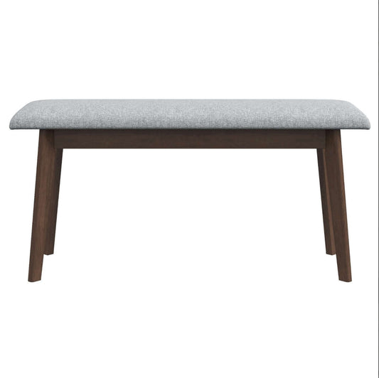 Carlos Fabric Upholstered Solid Wood Bench - Revel Sofa