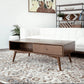 Caroline MCM Teak Solid Wood Coffee Table 48" - Revel Sofa 