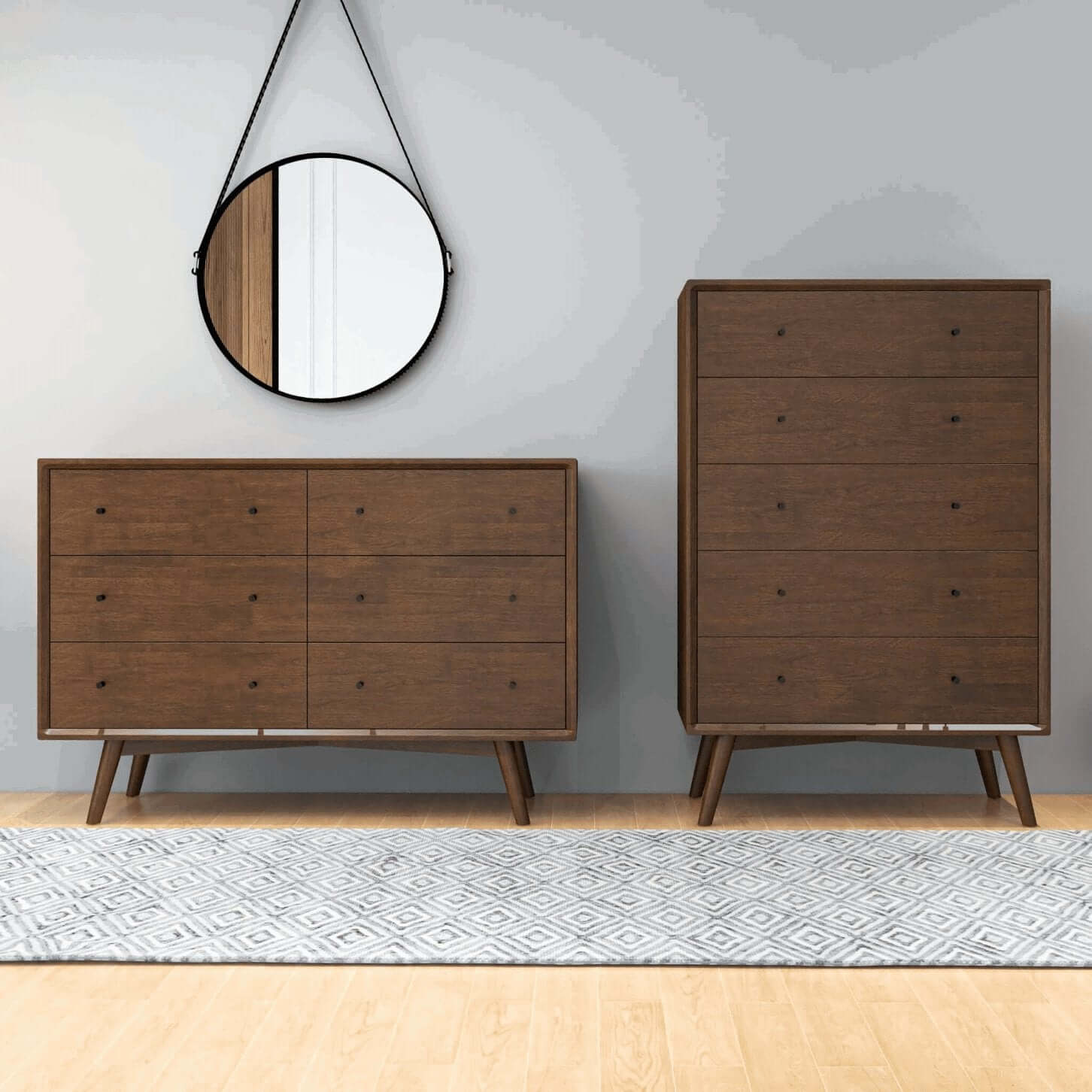 solid wood dresser mid century modern Mid-Century Modern Dresser