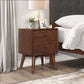 Caroline MCM Style Wood Nightstand - Revel Sofa 