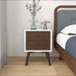 Caroline MCM Style Wood Nightstand - Revel Sofa 
