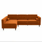 Christian MCM Tufted Velvet Chaise Sectional Sofa 102" - Revel Sofa 
