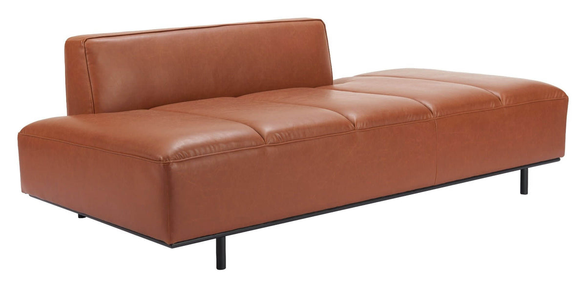 Confection Faux Leather Sofa Couch Day Bed 79" - Revel Sofa 