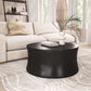 Dakar Round Coffee Table Black Iron - Revel Sofa 