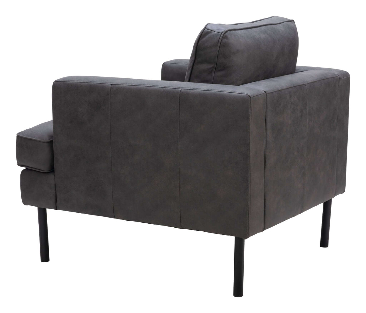Decade MCM Faux Leather Accent Lounge Chair - Revel Sofa 