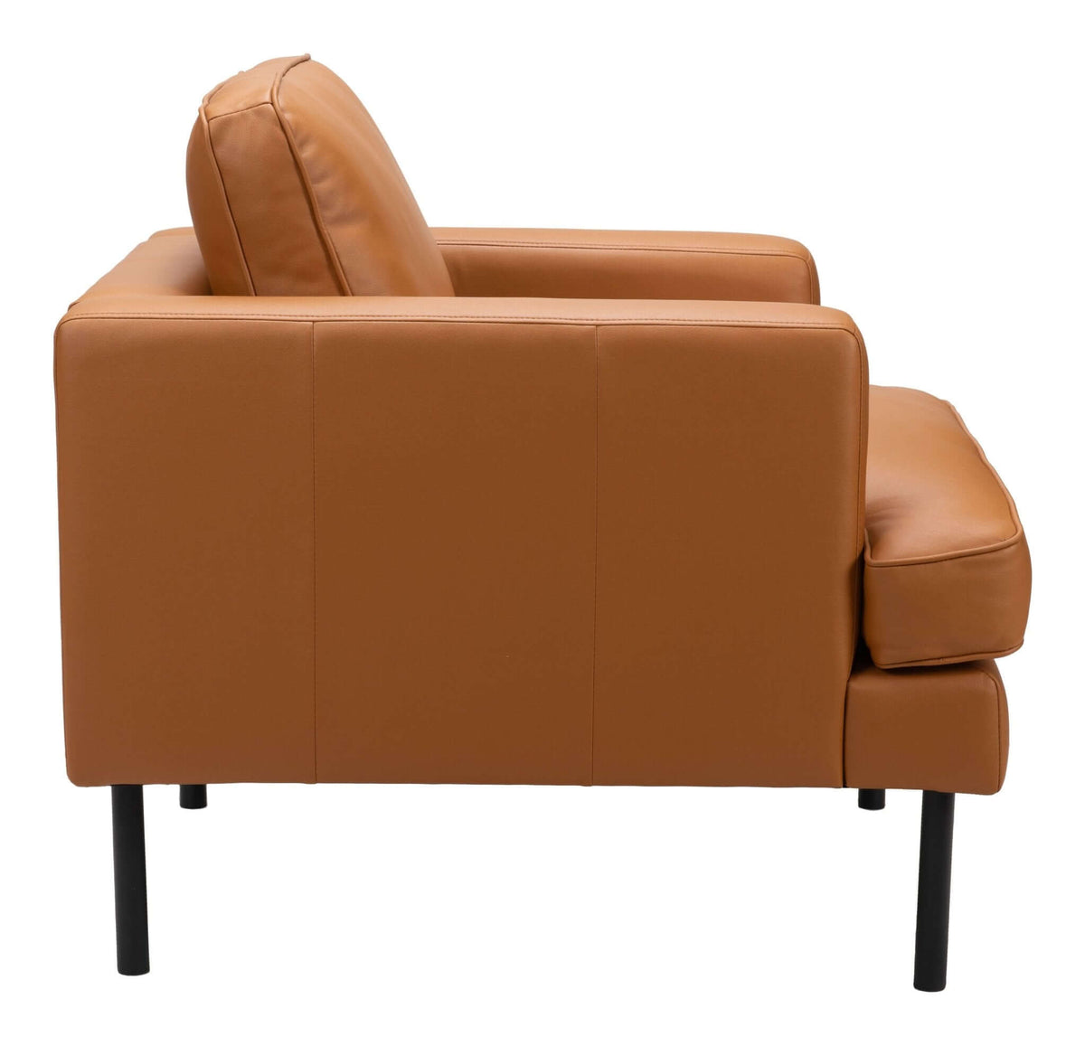 Decade MCM Faux Leather Accent Lounge Chair - Revel Sofa 