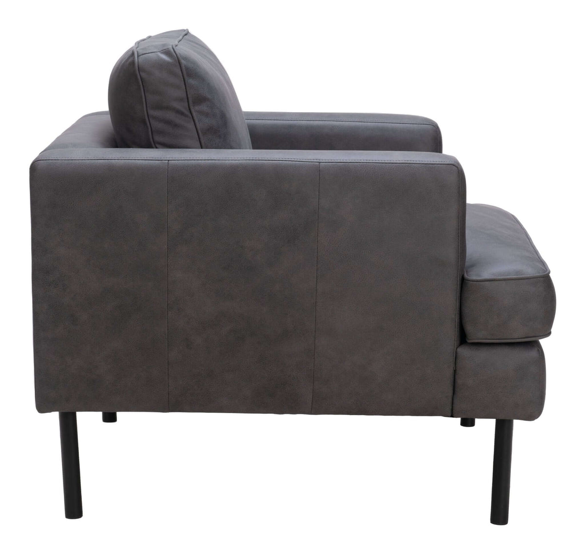 Decade MCM Faux Leather Accent Lounge Chair - Revel Sofa 