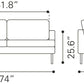 Decade Modern Classic Sofa Loveseat 72" - Revel Sofa 