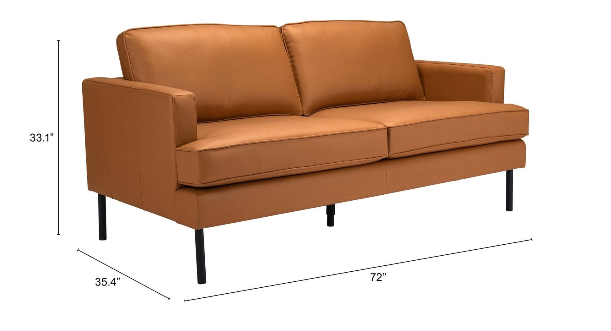 Decade Modern Classic Sofa Loveseat 72" - Revel Sofa 