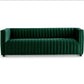 Dominic MCM Style Channel Tufted Velvet Sofa 85" - Revel Sofa 