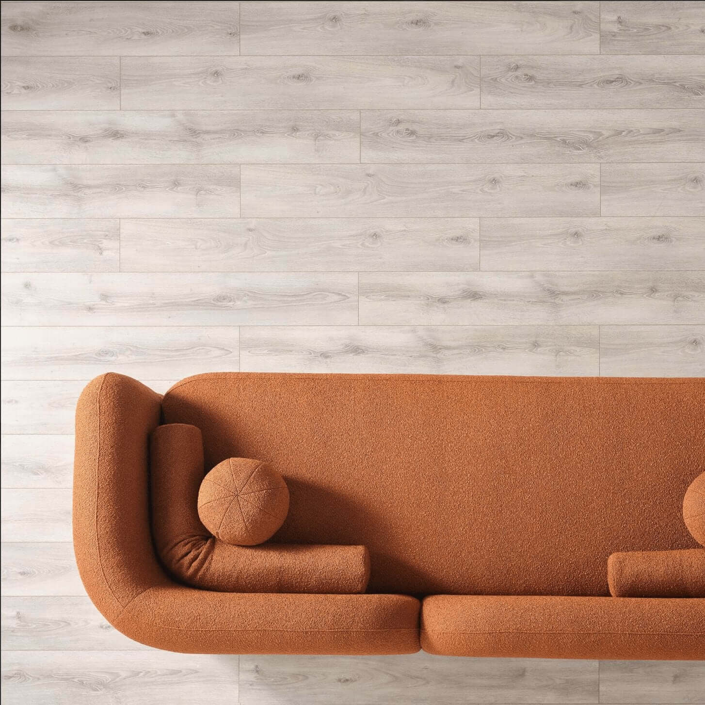 Donna Modern Minimalist Boucle Sofa Couch 93" (Variety of Colors) - Revel Sofa 