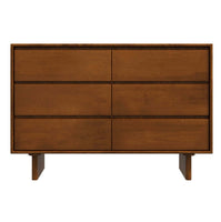 Dubrovnik MCM Style Walnut Dresser With 6 Drawers (47