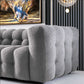 Eden Modern Glam Chesterfield Boucle Sofa 90" - Revel Sofa 