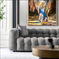 Eden Modern Glam Chesterfield Boucle Sofa 90" - Revel Sofa 
