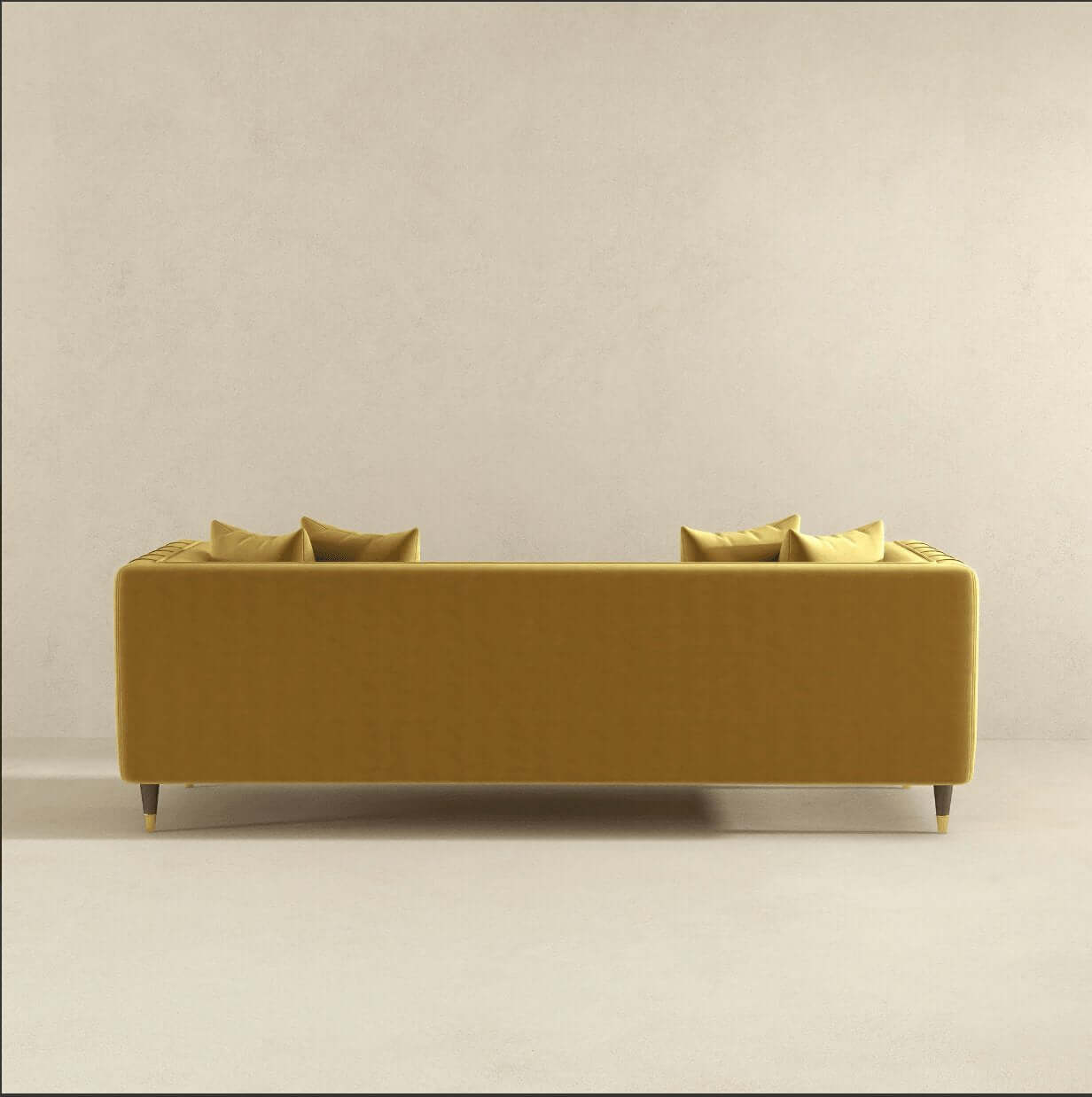 Edward MCM Elegant Tufted Velvet Sofa 90" - Revel Sofa 