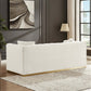 Eleanor MCM Tufted Beige Boucle Sofa 85" - Revel Sofa 