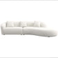 Elijah Japandi Style Curvy Sectional Sofa - Revel Sofa 