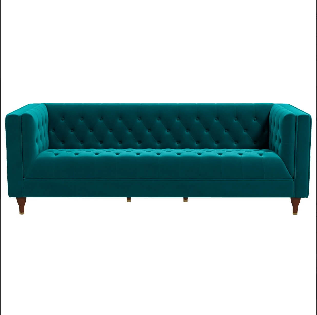 Evelyn MCM Tufted Chesterfield Sofa 88" - Revel Sofa 