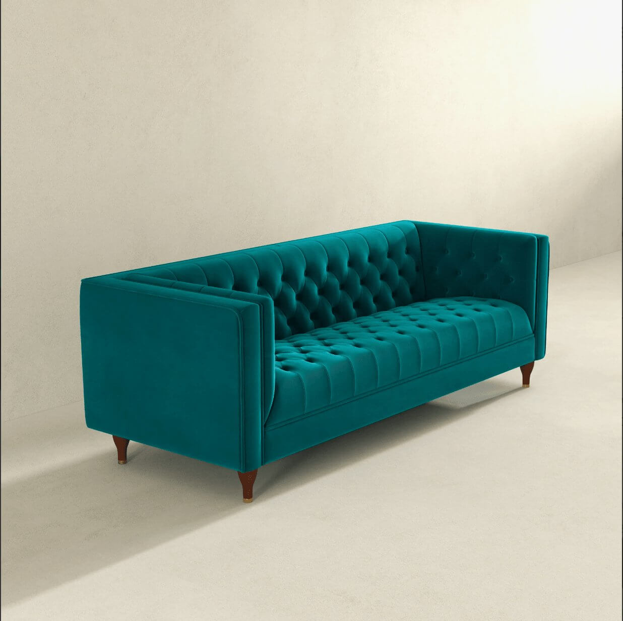 Evelyn MCM Tufted Chesterfield Sofa 88" - Revel Sofa 