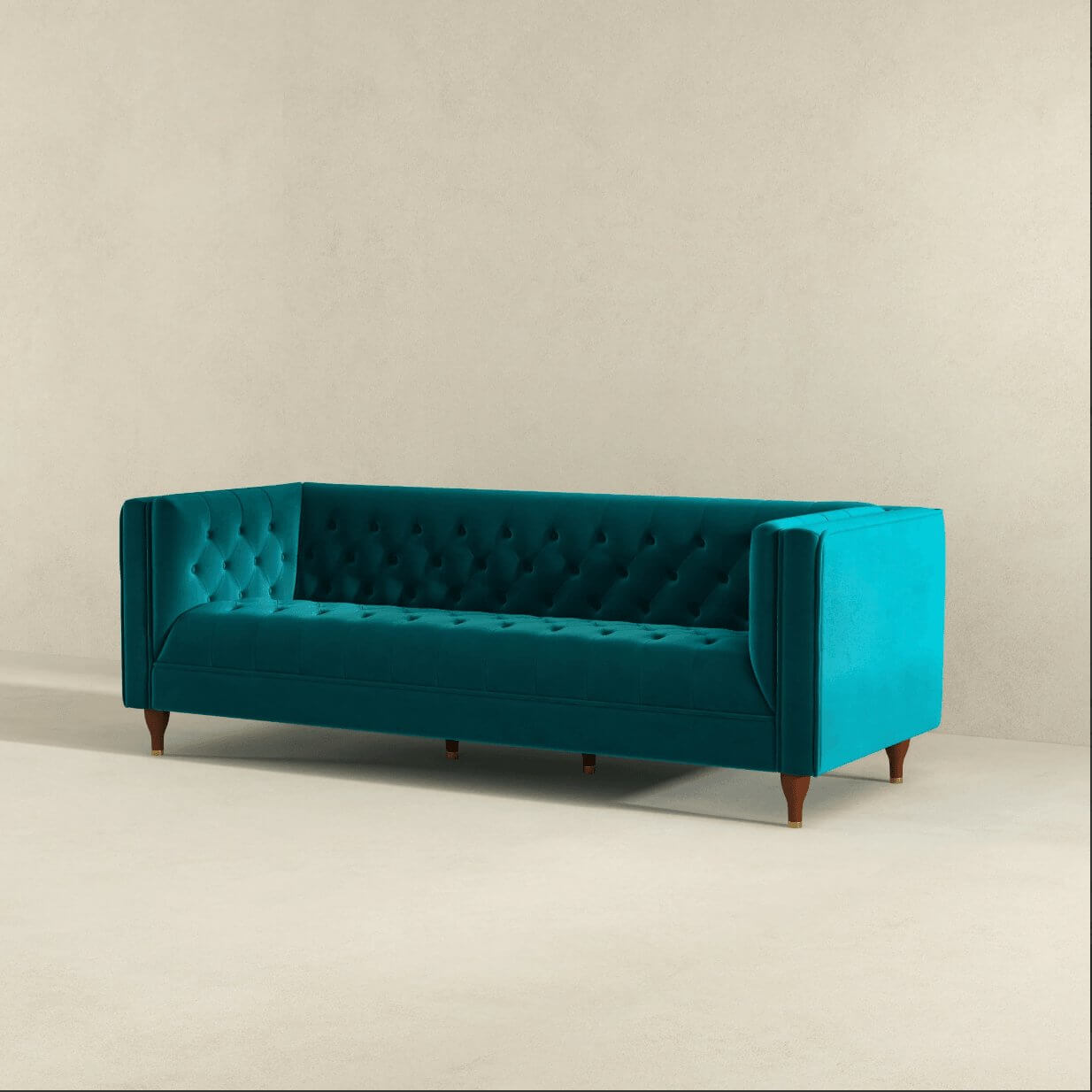 Evelyn MCM Tufted Chesterfield Sofa 88" - Revel Sofa 