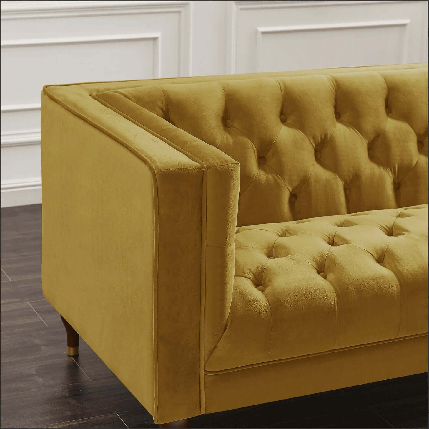 Evelyn MCM Tufted Chesterfield Sofa 88" - Revel Sofa 