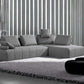 Gray Modular Polyester Fabric 2pc Sectional Sofa & Chaise 124" - Revel Sofa 