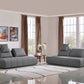 Gray Modular Polyester Fabric 2pc Sectional Sofa & Chaise 124" - Revel Sofa 