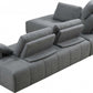 Gray Modular Polyester Fabric 2pc Sectional Sofa & Chaise 124" - Revel Sofa 