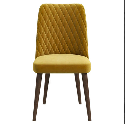 Katie MCM Tufted Velvet Dining Chairs (Set Of 2) - Revel Sofa 