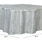 Kortha Metal Coffee Table, Antique Silver - Revel Sofa 