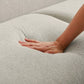 Larisa Modern Linen Fabric Sofa Couch 87” - Revel Sofa 