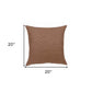 Linen Zippered Pillow in Variety of Solid Colors - 20" X 20" - Revel Sofa 