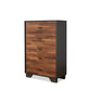 Manufactured Wood Five Dresser Drawer Chest - 2 Colors Available - Revel Sofa 