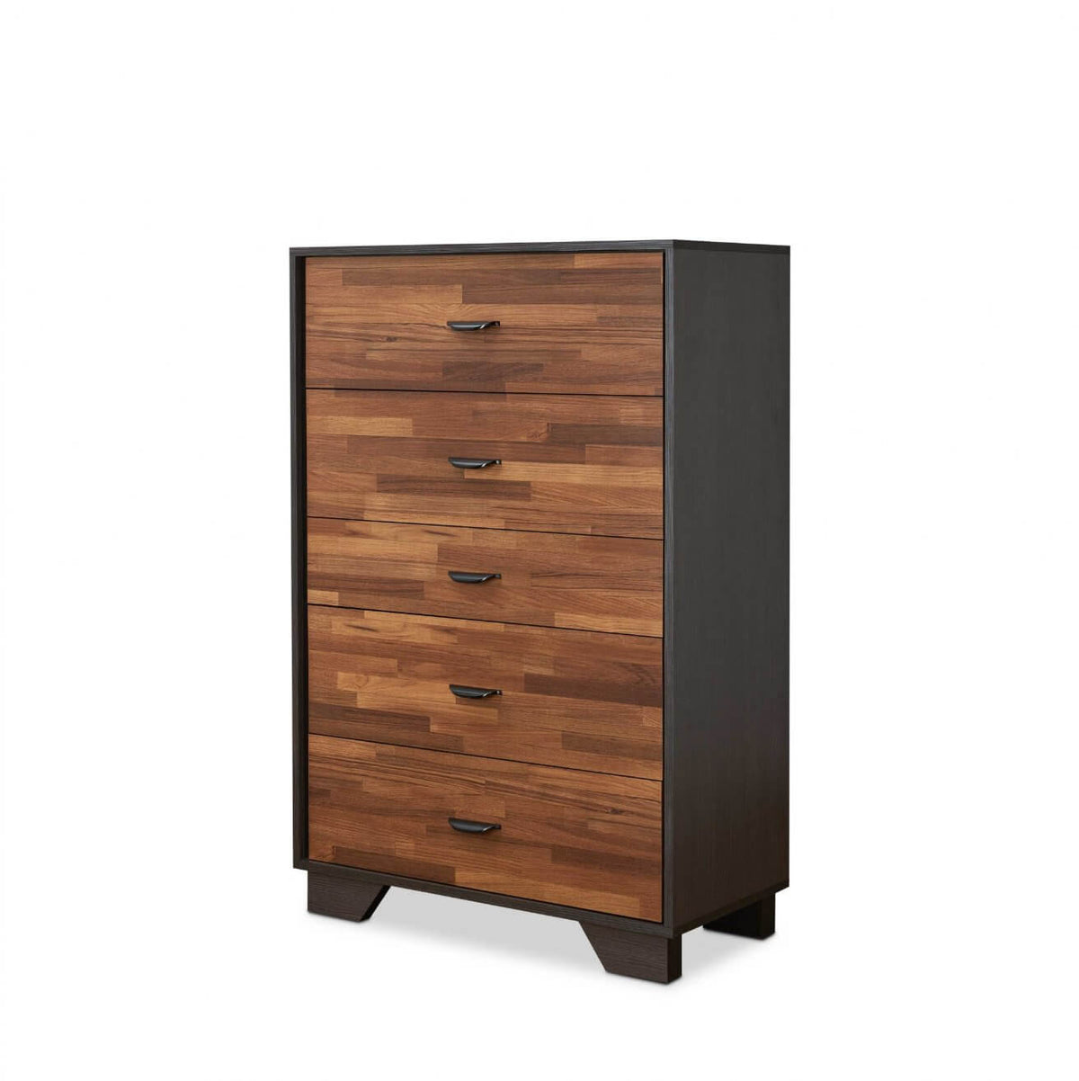 Manufactured Wood Five Dresser Drawer Chest - 2 Colors Available - Revel Sofa 