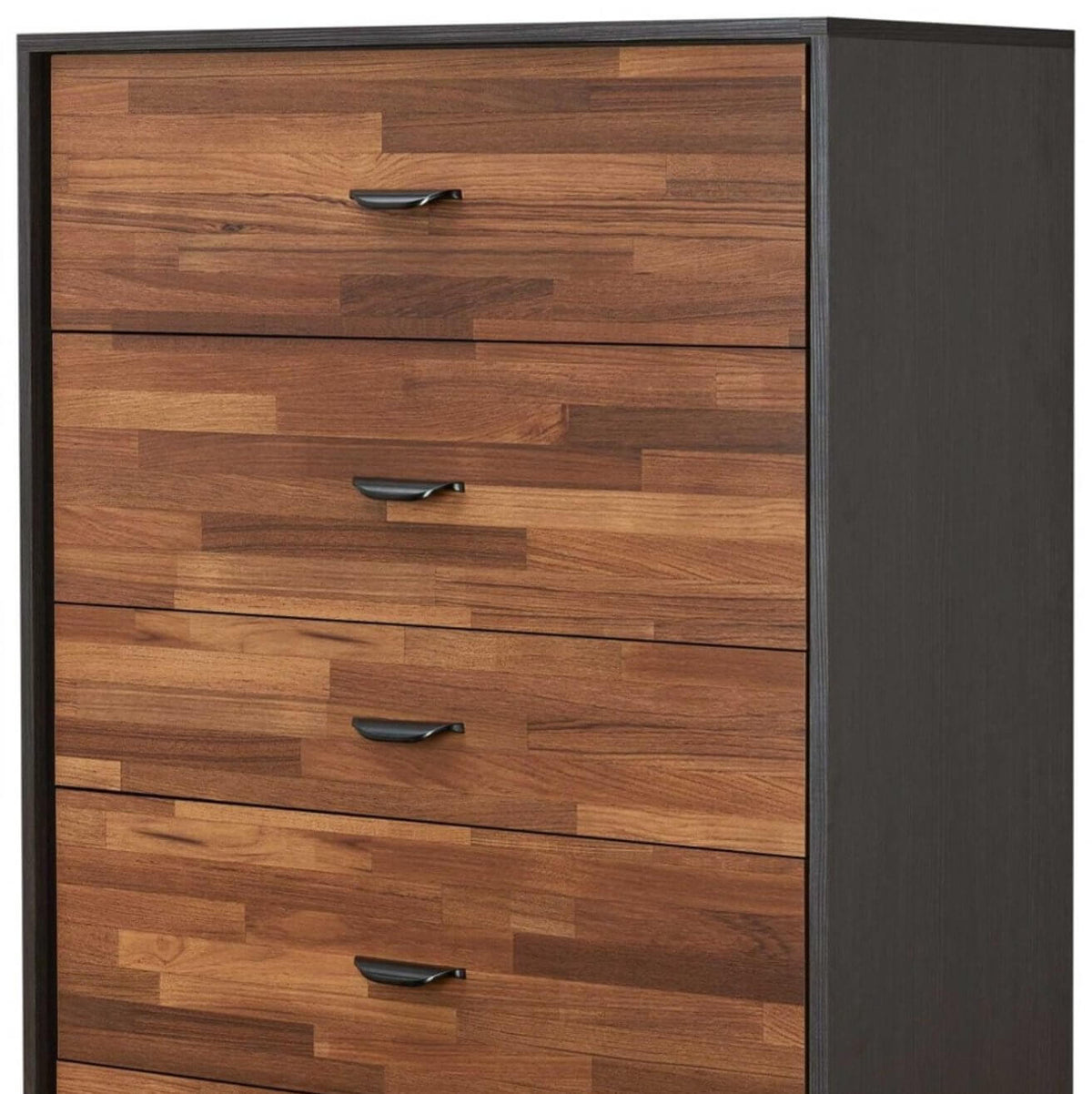 Manufactured Wood Five Dresser Drawer Chest - 2 Colors Available - Revel Sofa 