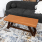 Marley MCM Genuine Leather Wood Bench - Revel Sofa 