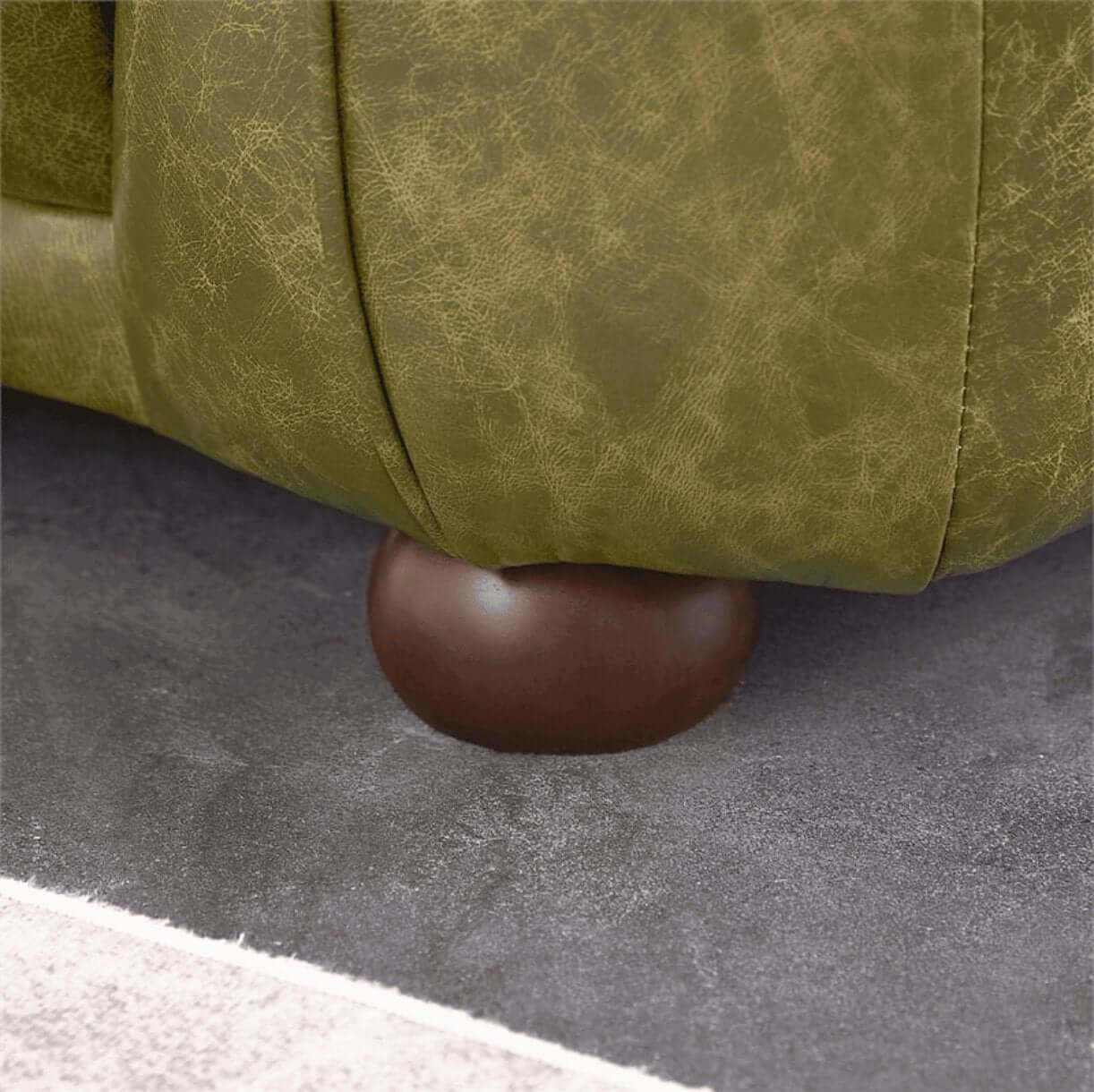 Marlon Modern Genuine Italian Leather Sofa Couch 87” - Revel Sofa 