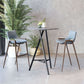 Metz Modern Beverage Bar Table Gray Concrete Top - Revel Sofa 