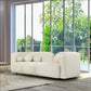 Donna Modern Minimalist Boucle Sofa Couch 93" (Variety of Colors) - Revel Sofa 