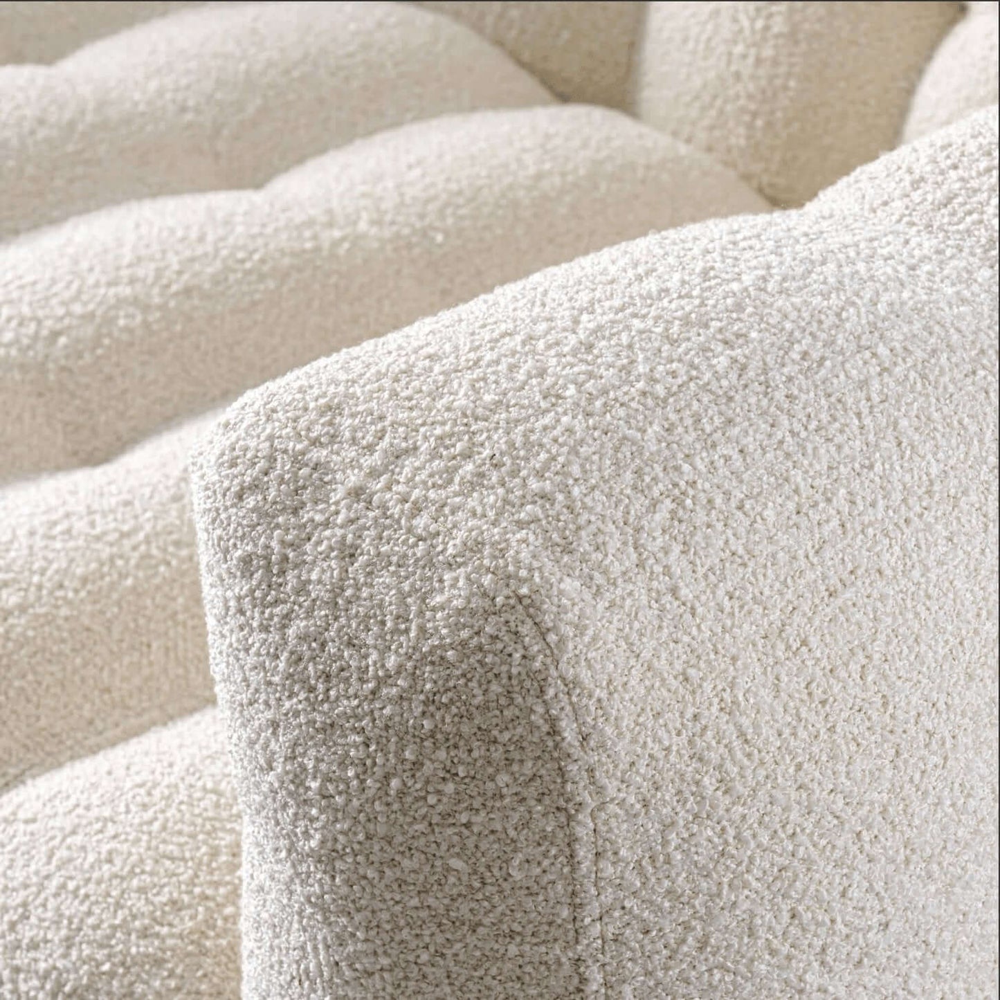Eden Modern Glam Chesterfield Boucle Sofa 90" - Revel Sofa 