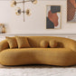 Drake Japandi Curvy Modern Minimalist Boucle Sofa Couch 89" - Revel Sofa 