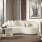 Drake Japandi Curvy Modern Minimalist Boucle Sofa Couch 89" - Revel Sofa 