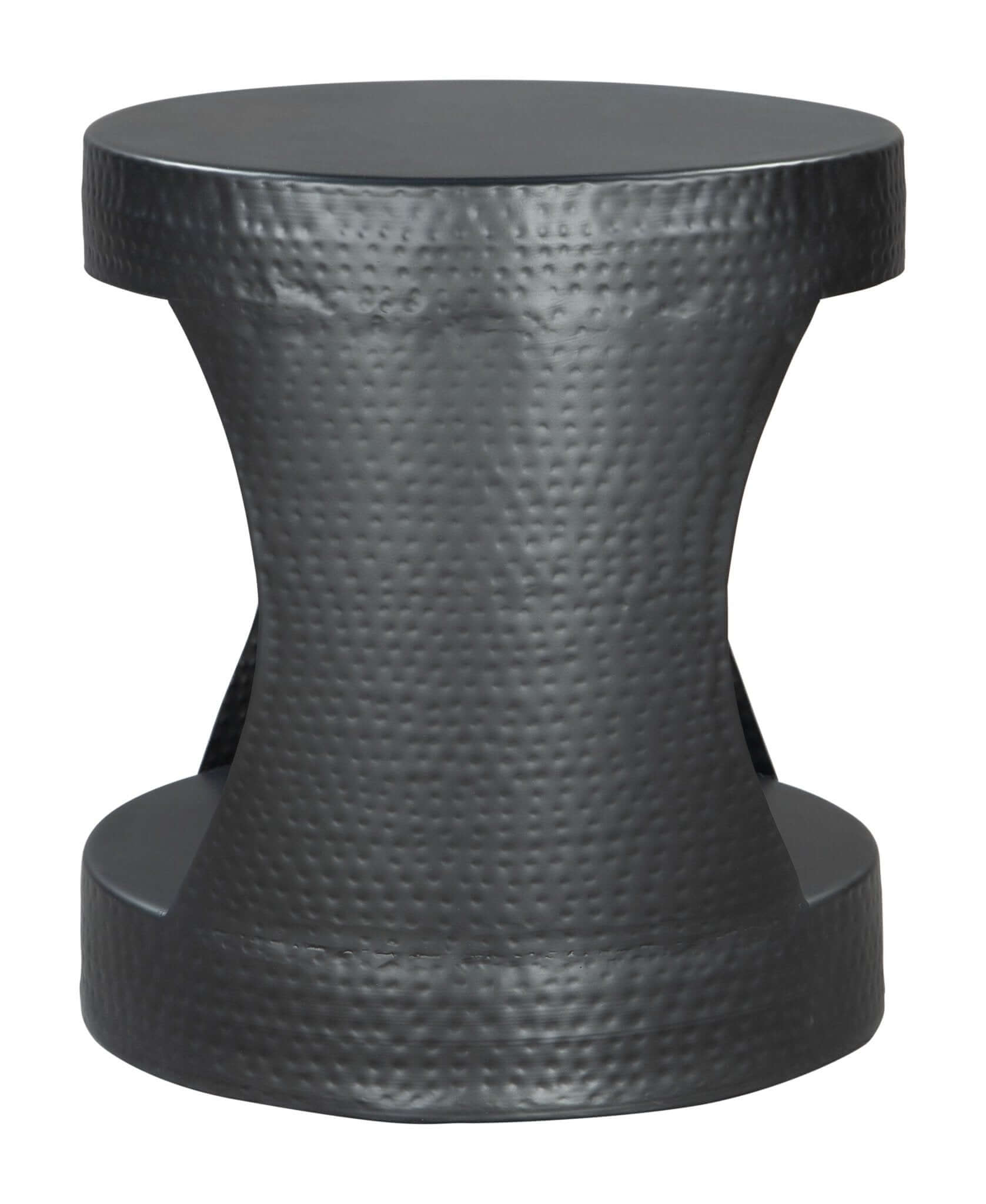 Nuuk Cylindrical Iron Side End Table in Black - Revel Sofa 