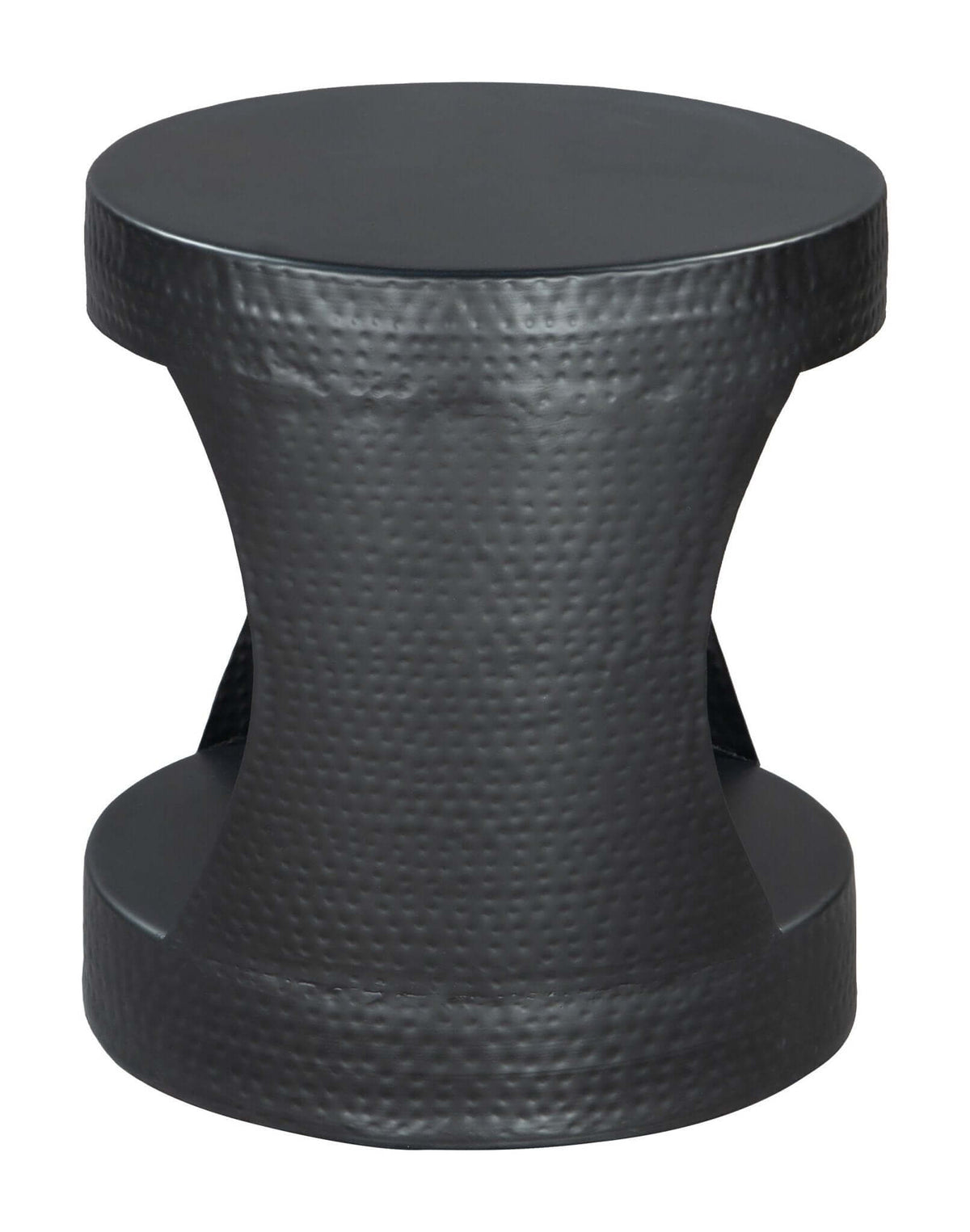 Nuuk Cylindrical Iron Side End Table in Black - Revel Sofa 