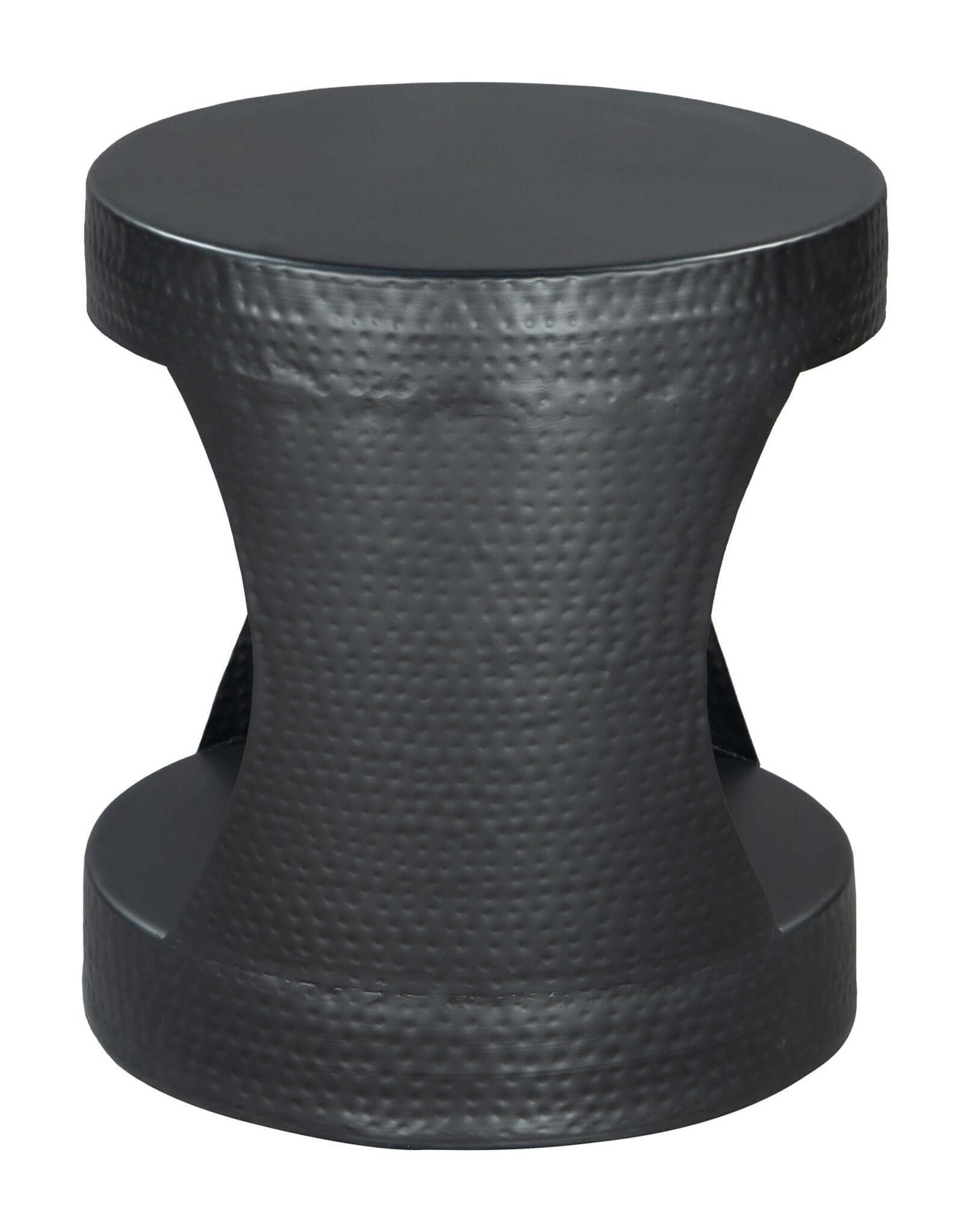 Nuuk Cylindrical Iron Side End Table in Black - Revel Sofa 